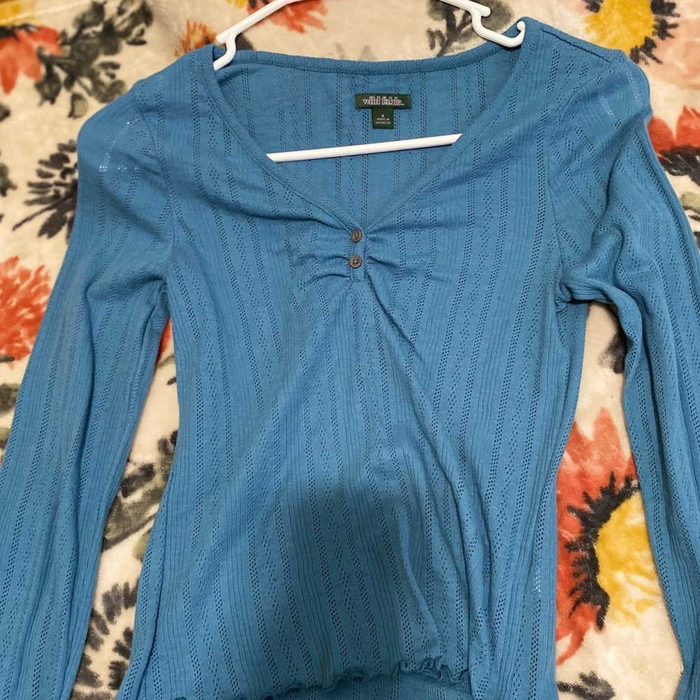 Target blue long sleeve shirt